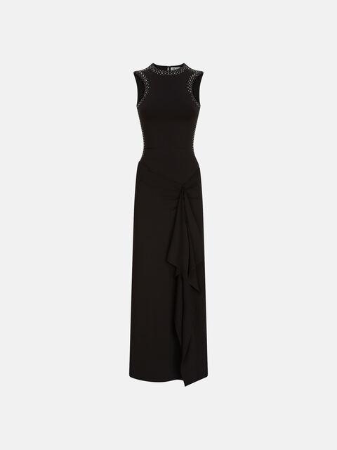 Black midi dress