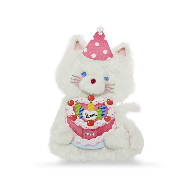 055-SG-0001 / LED 냥이 생일 인형카드