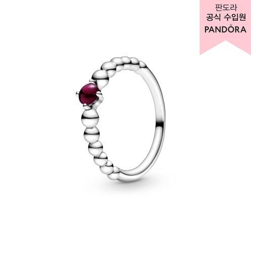 제뉴어리 다크 레드 비디드 링 _198867C08