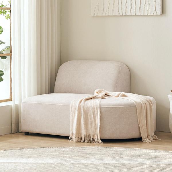 ★썸머세일★둥글 1.5인 기능성 패브릭 아쿠아텍스 소파