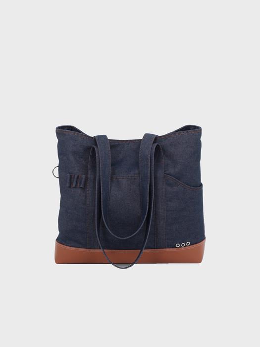 3웨이 빅숄더백 데님