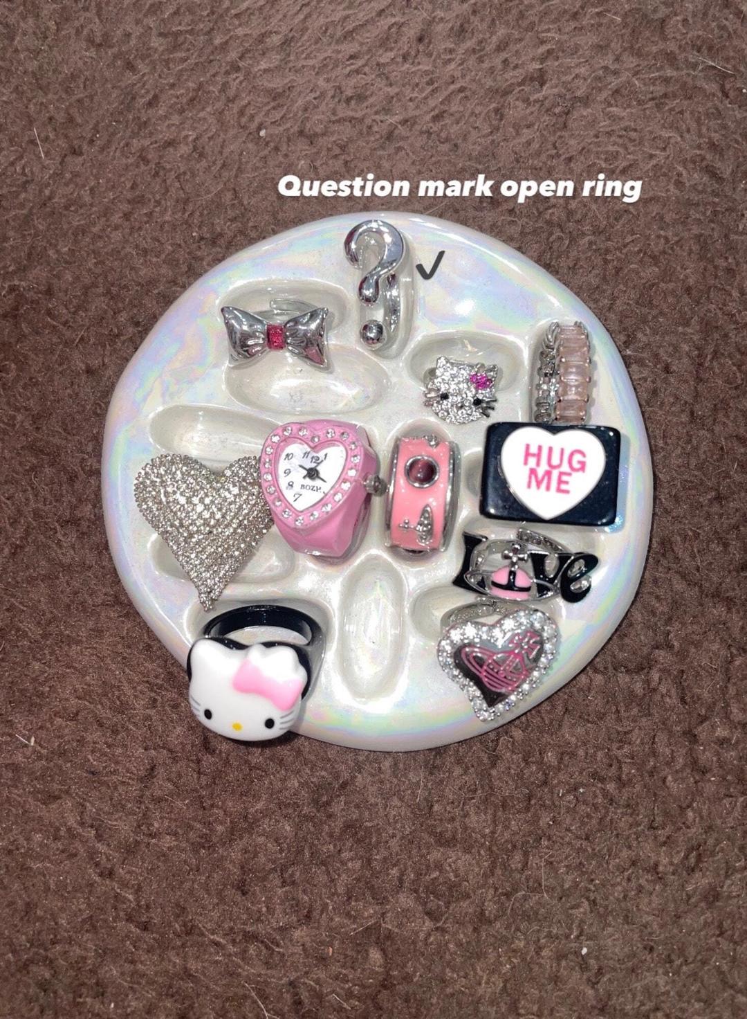 question mark open ring