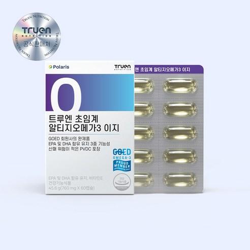 트루엔 초임계 알티지오메가3 이지 폴라리스 이지, 60정, 1개