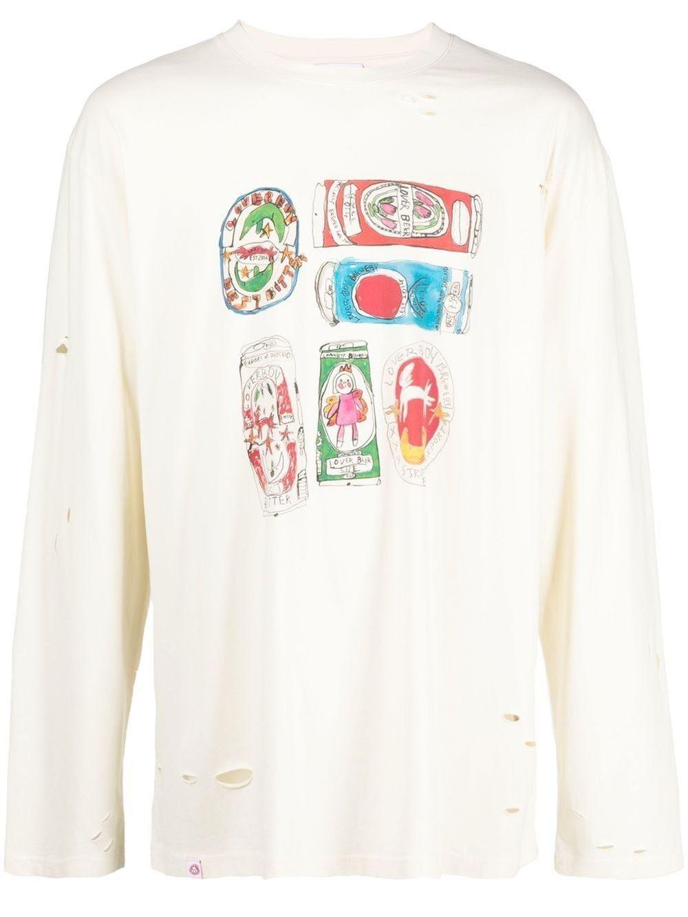 Charles Jeffrey Loverboy printed long-sleeved T-shirt | Eraldo.com AT