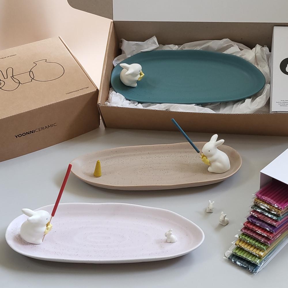 토끼인센스홀더(나이테무광) + 인센스스틱10개증정!