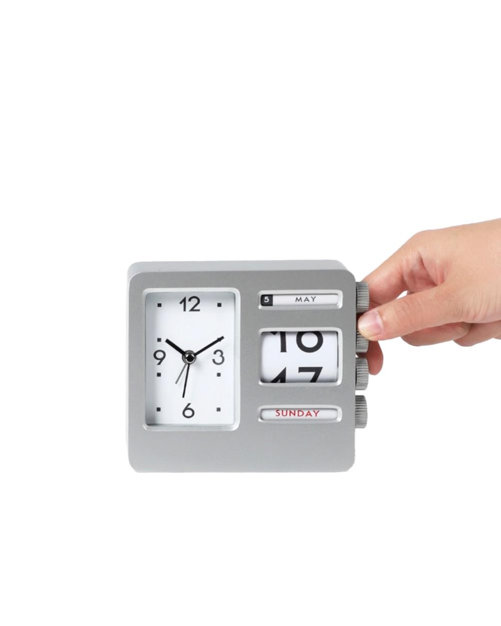 [M.N.S] Table Alarm Clock & Perpetual Calendar