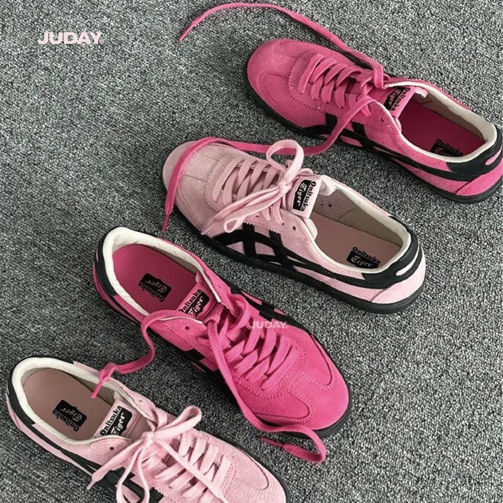오니츠카 타이거 토쿠텐 베이비핑크 딥핑크