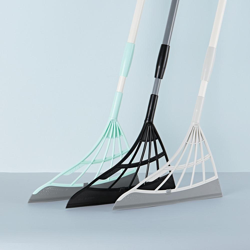 쓰리잘비2 길이조절형 / 고양이털 제거 물 먼지 머리카락 뭐든지 쓸리는 실리콘 슈퍼빗자루