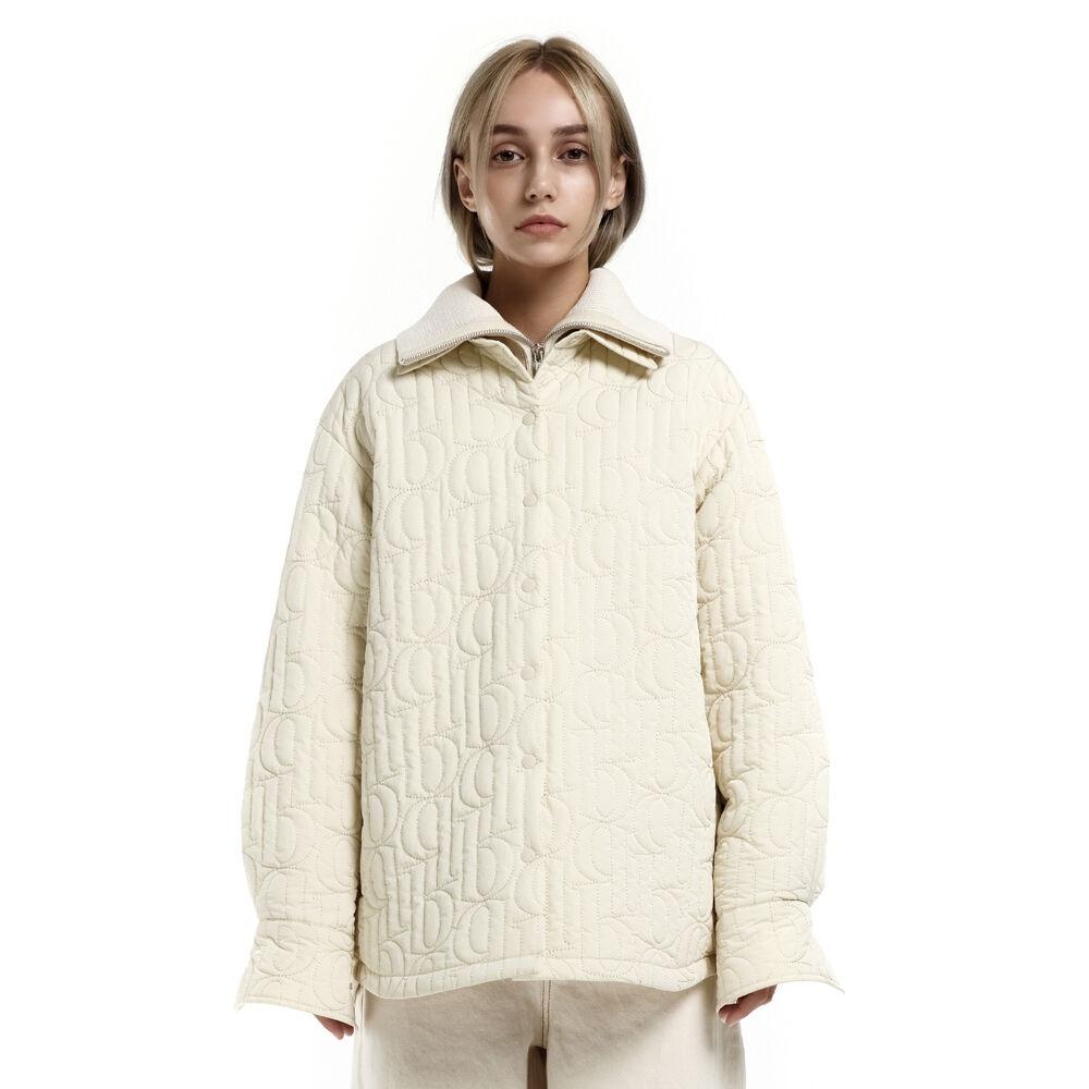 b Logo quilted padded shirt (3 Colors)