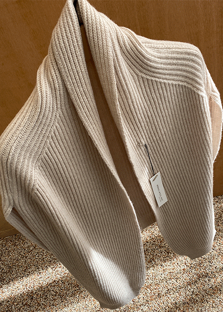 PONY ZIENNE [[기획.국내생산]탑 페이크 숄 니트 3700장돌파 주문폭주!! ]