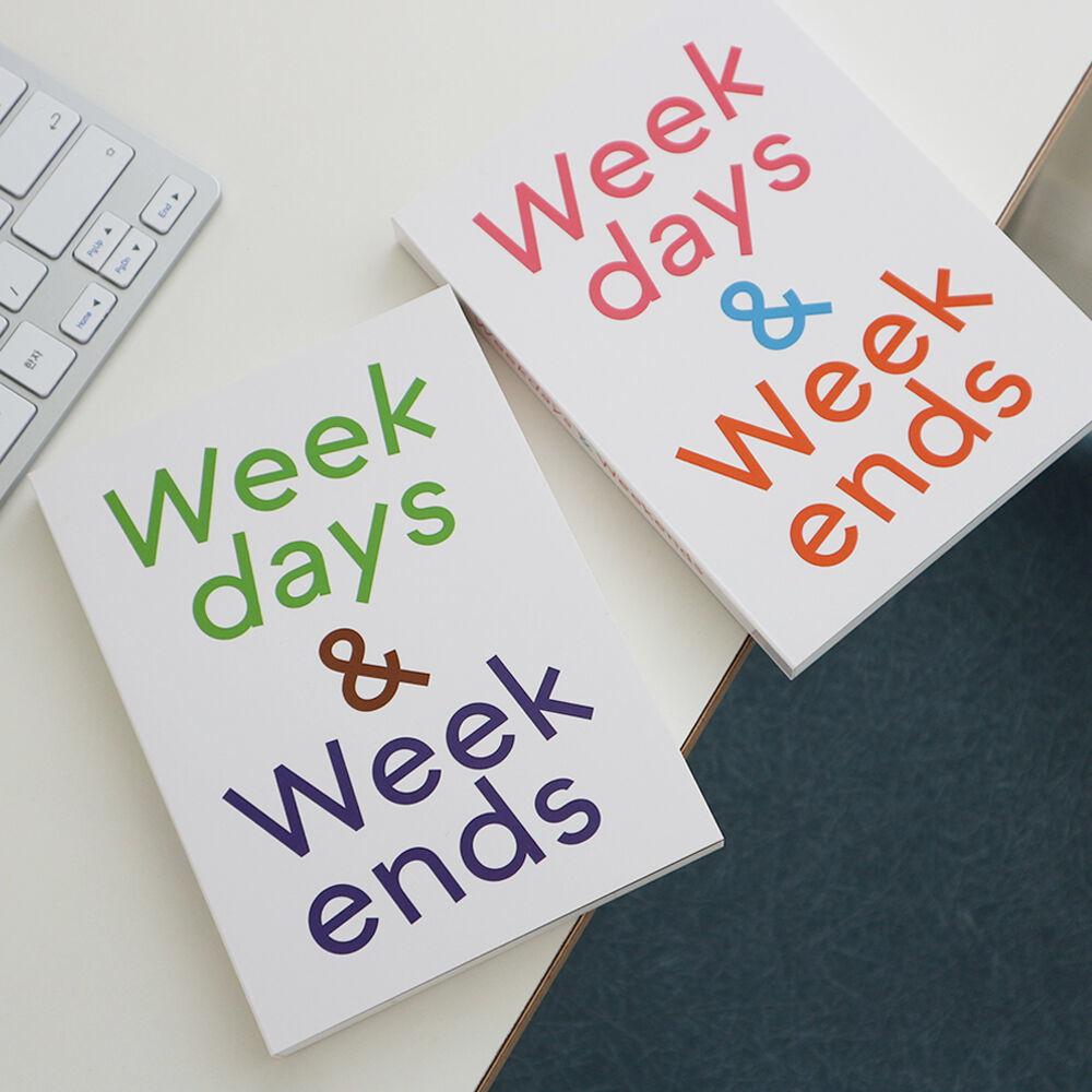 Weekdays & Weekends (만년형 다이어리)