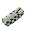 Clam round pencilcase _ Checker board green