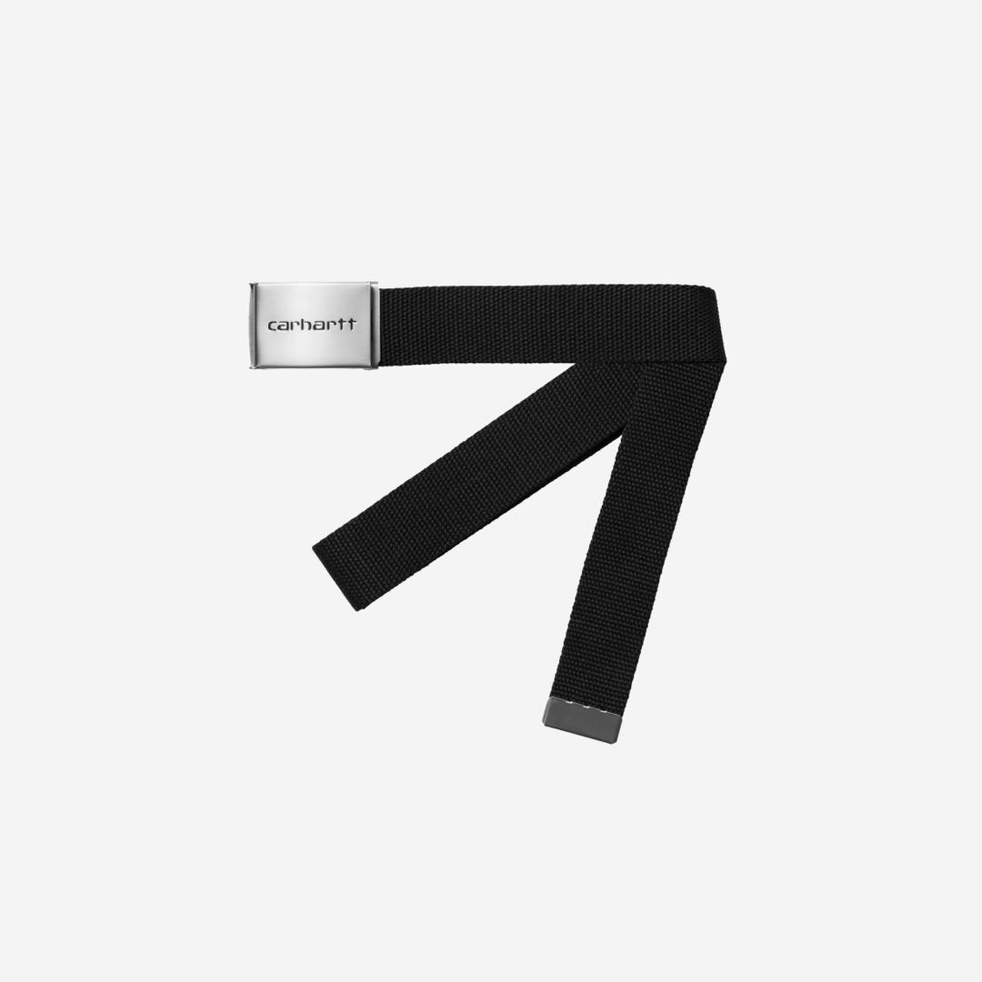 Carhartt WIP Clip Belt Chrome Black
