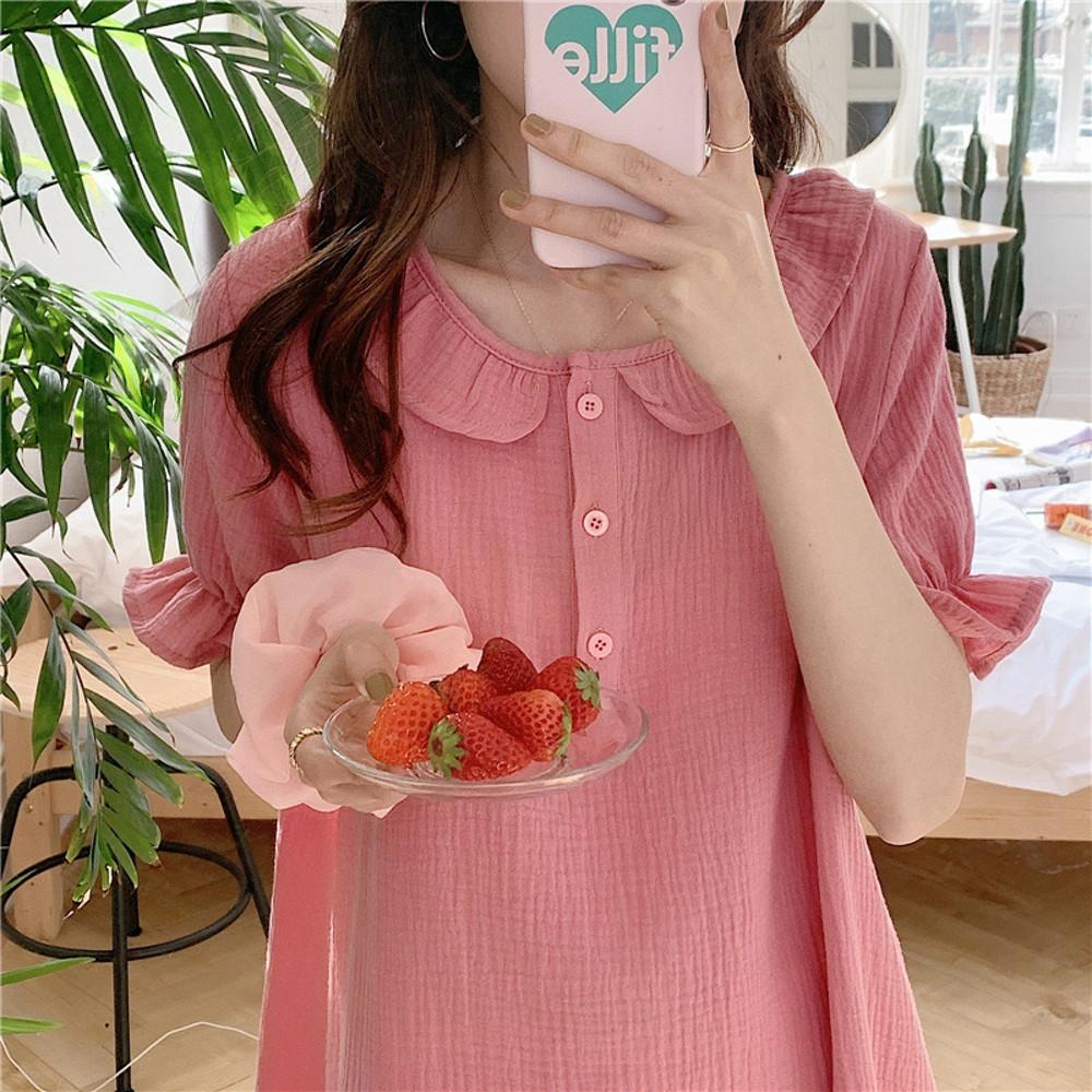 [6컬러] 캔디 프릴 원피스잠옷 여름잠옷 파자마파티 원피스잠옷 홈파티 홈웨어 여름잠옷 우정잠옷