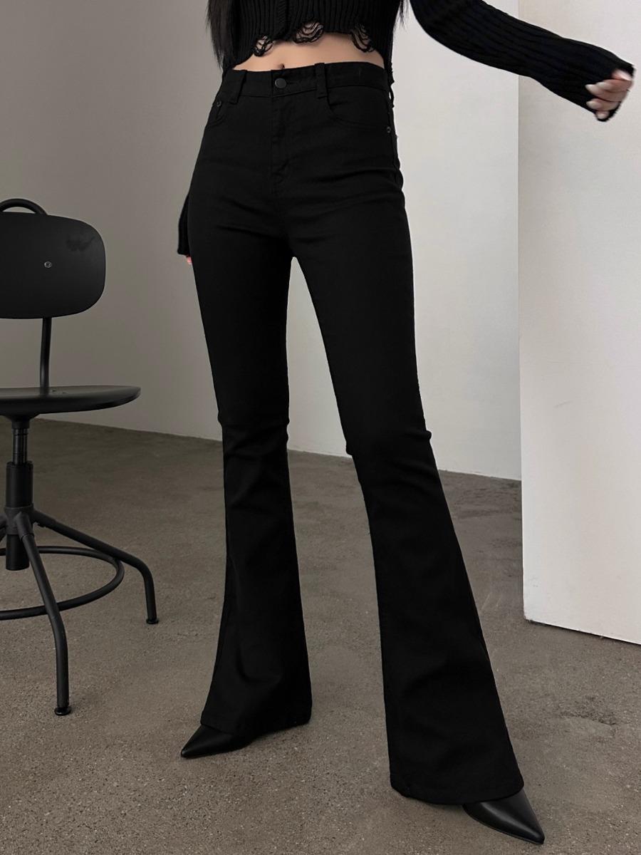 Real Span Bootscut Pants (black)