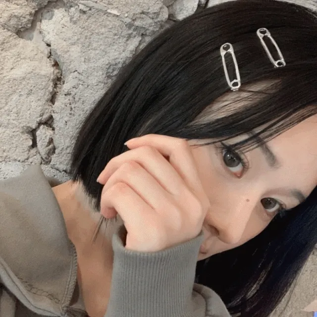 [❤당일출고❤1+1] 세이프 클립 실버 메탈 헤어핀