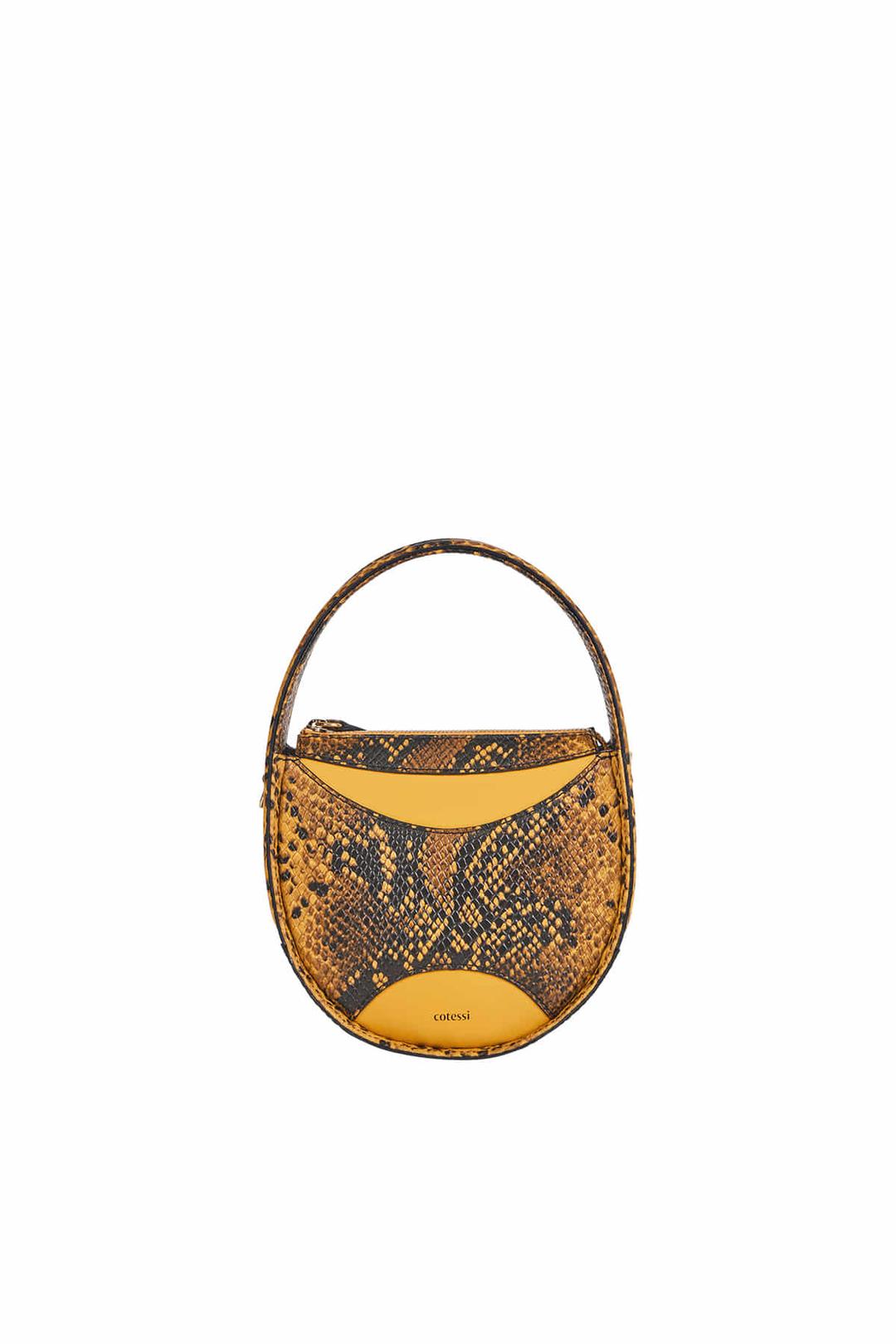 EGG, MUSTARD PYTHON PATTERNED