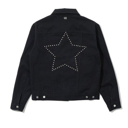 STAR STUD TRUCKER JACKET BLACK