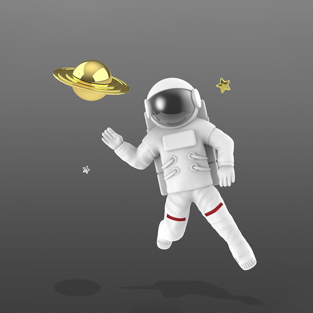 메타모포스 벨기에 키링 우주인 (White-화이트)