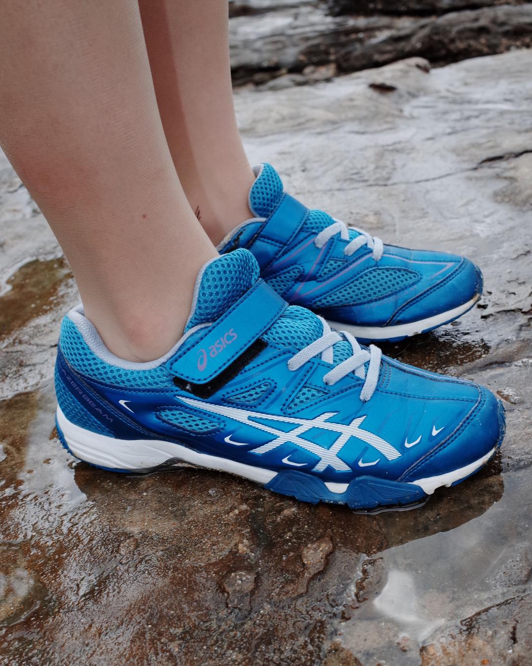 ASICS blue sneakers