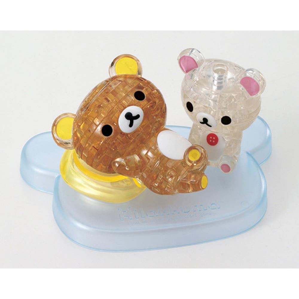 크리스탈 퍼즐 리락쿠마 & 코리락쿠마 40피스 3D 입체 두뇌 집중력 피규어 장식용