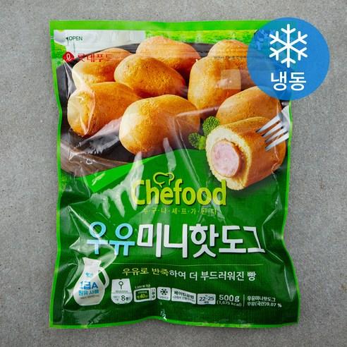쉐푸드 우유 미니 핫도그 (냉동), 500g, 1개 - 간편조리 | 쿠팡