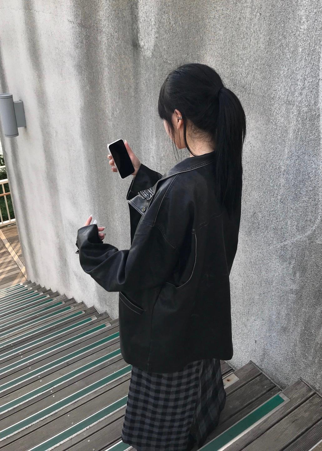 MAXY CRACK LEATHER JK