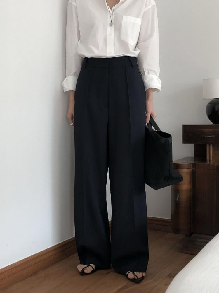 LE BUTTER 르버터 25SS 핀 울 슬랙스 