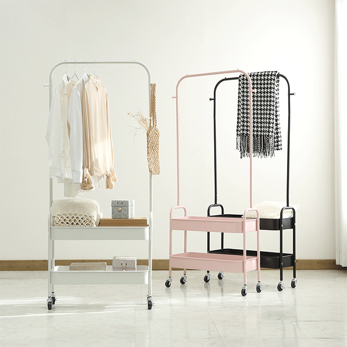 철제 이동식 수납행거