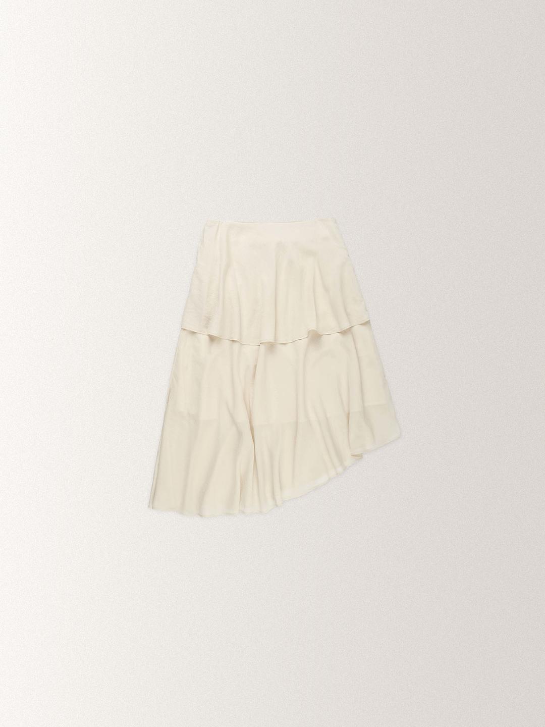 SHEER FRILL SKIRT [ CREAM ]