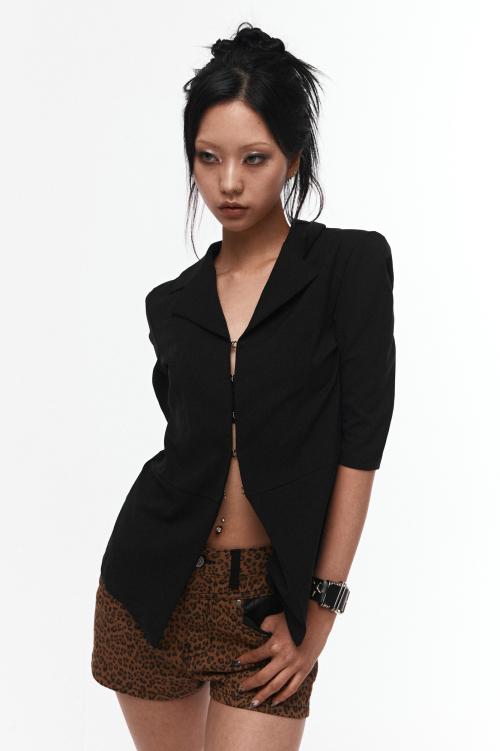 BLACK SLIM FIT JACKET
