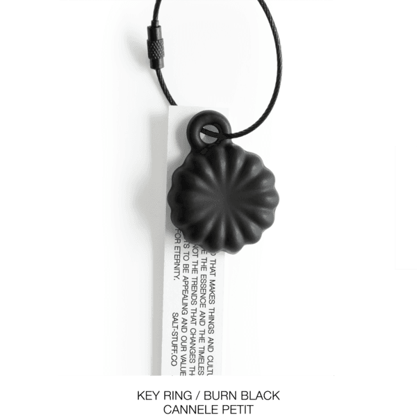 KEY RING / CANNELE PETIT / BURN BLACK