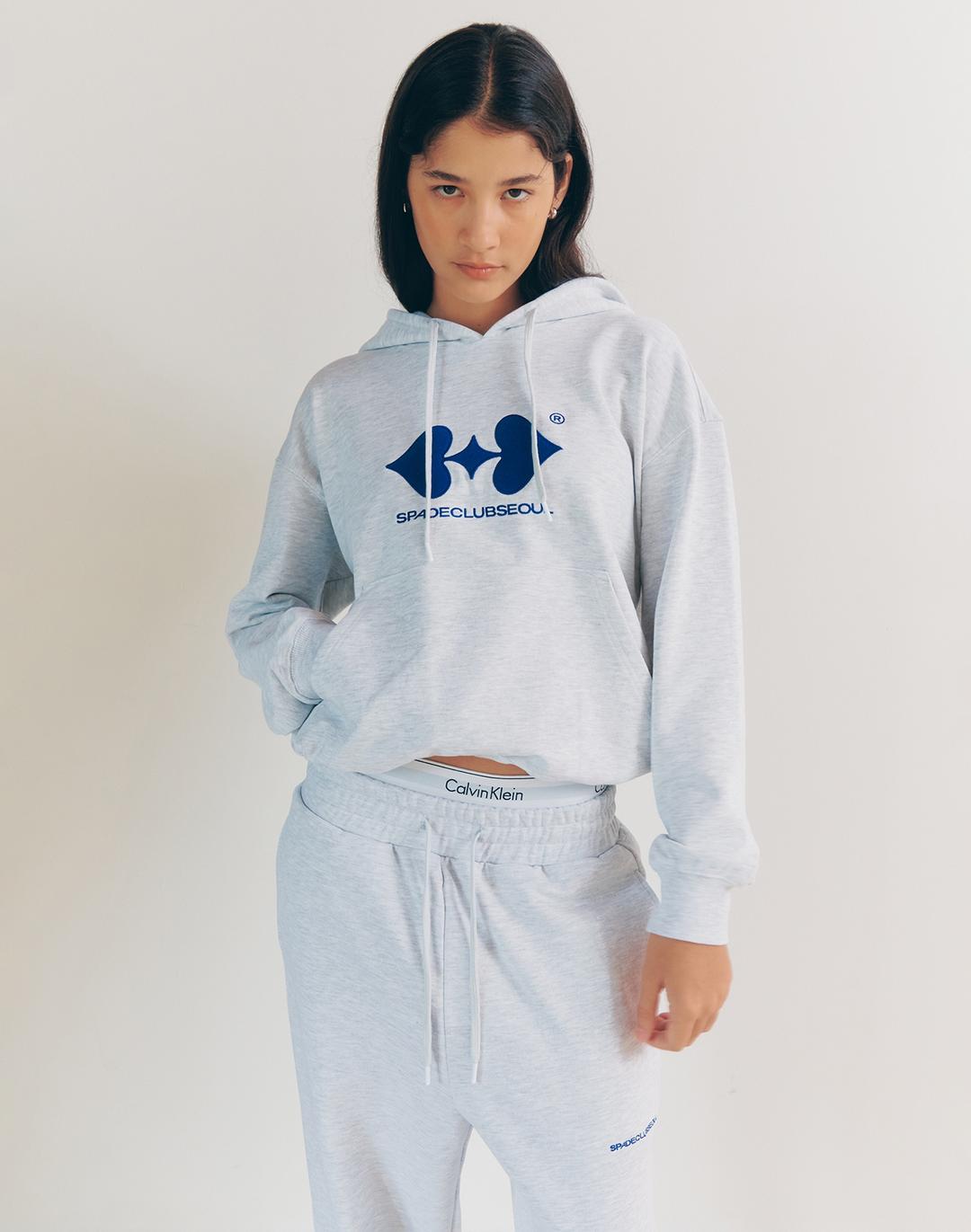 [23FW] Spadeclubseoul Logo Hoodie - Grey 로고 후디