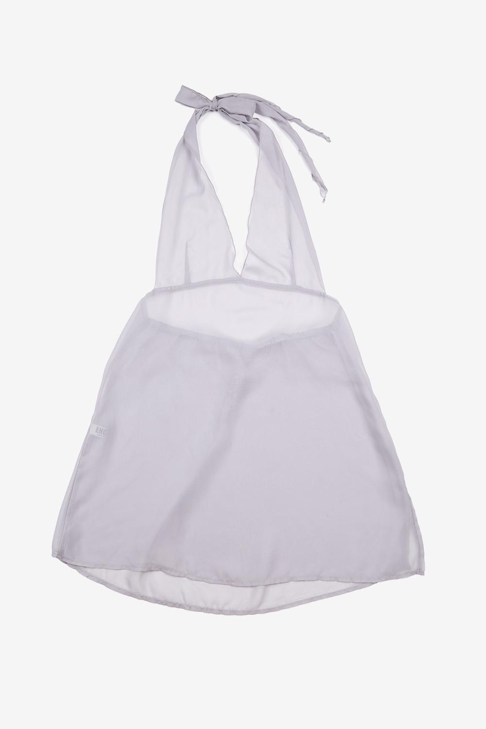 CHIFFON HALTER DRESS
