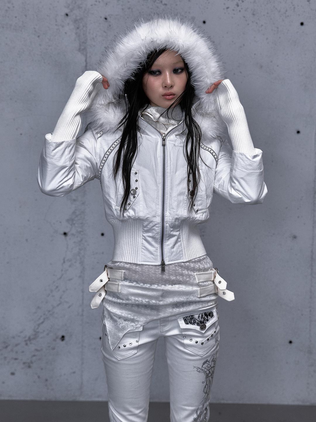 NO ROMANCE Street Punk Workwear Slim Fit Padded Jacket