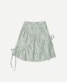 Teddy Jacquard Midi Skirt Mint Cream