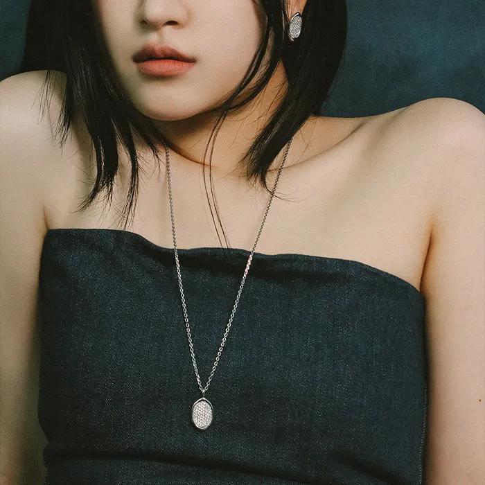 [29CM단독]_SIGNET PAVE LONG NECKLACE