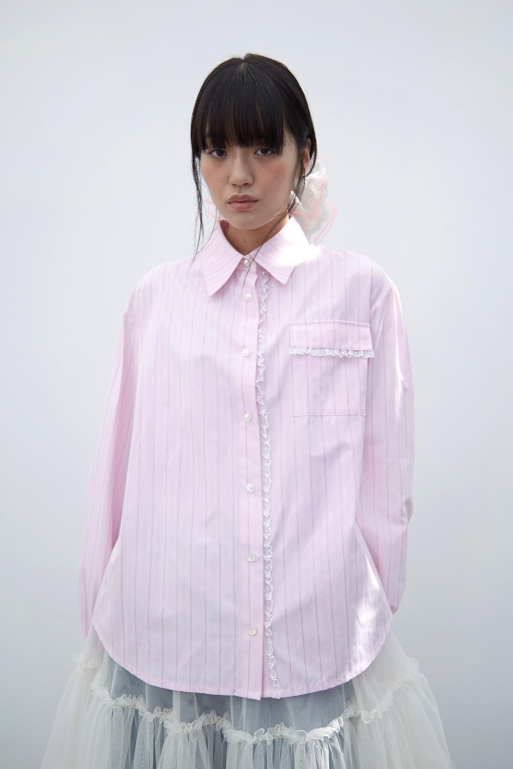 Frannie oversized shirt (Pink) /10월21일 예약배송