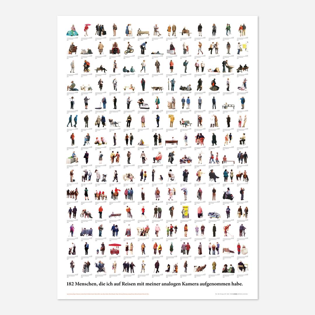 182 Menschen Poster (A1)