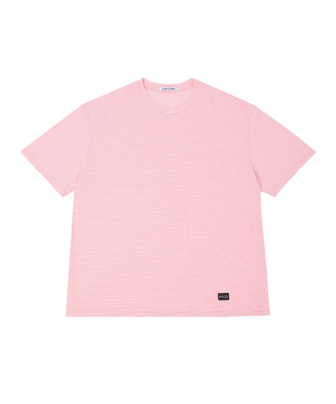 PYCD STRIPE TEE (APRICOT)