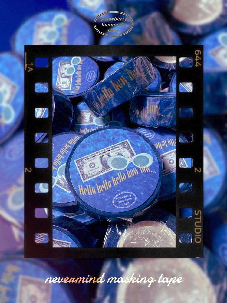 [네버마인드] 마스킹테이프 15mm 마테 다꾸 문구 빈티지 레트로 복고 너바나 앨범