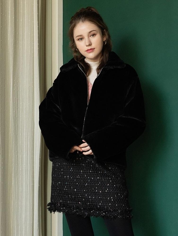 [39,000원 특가] 에코 퍼 칼라넥 자켓(SXBMUE1)