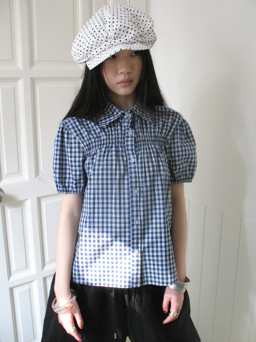 ang:project Plaid Puff Shirt