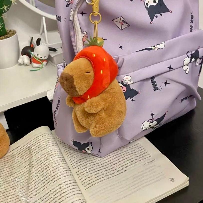 【Ahhkawaii】Capybara Plush Toy Cute Backpack Keychain Gift