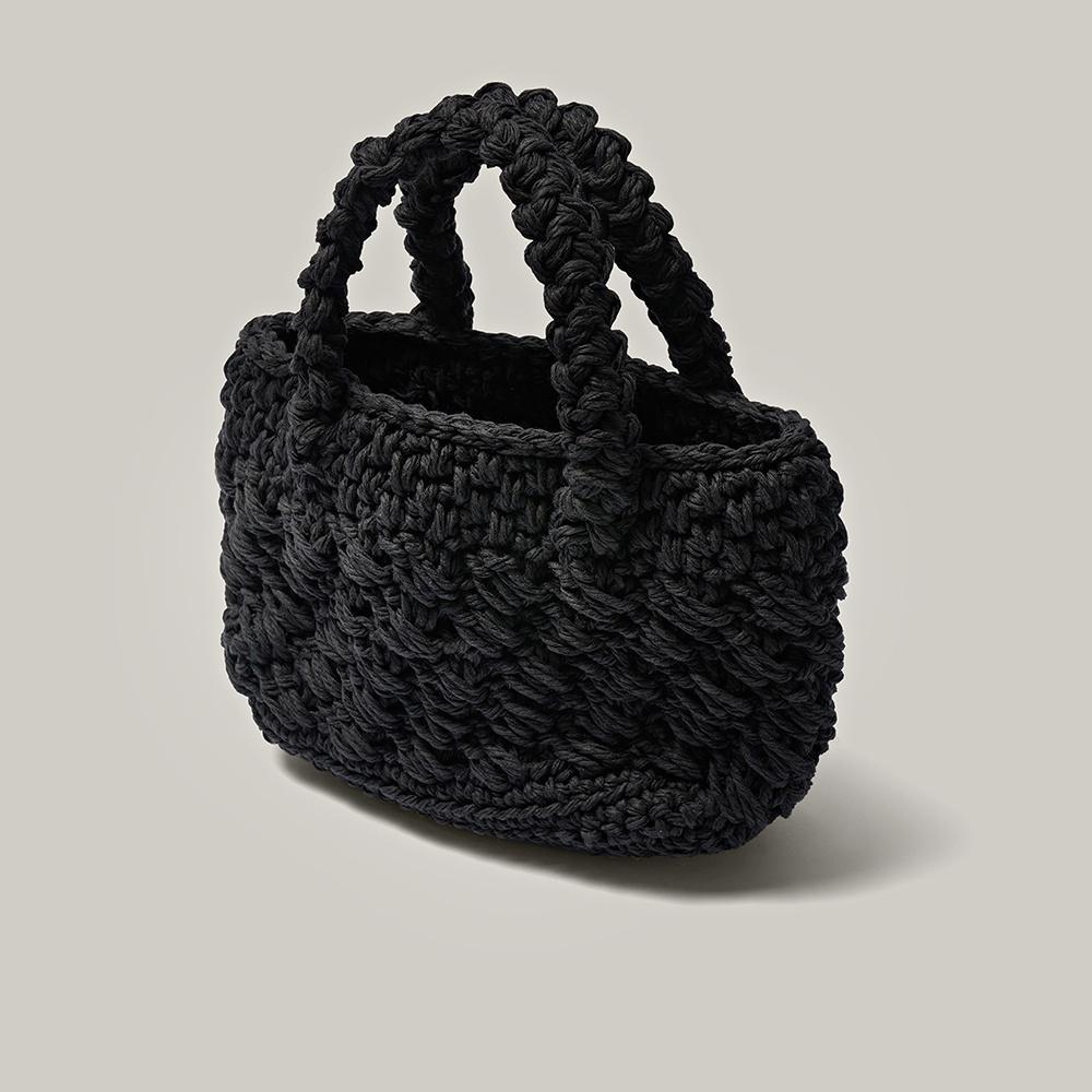 Hand-knitted bag