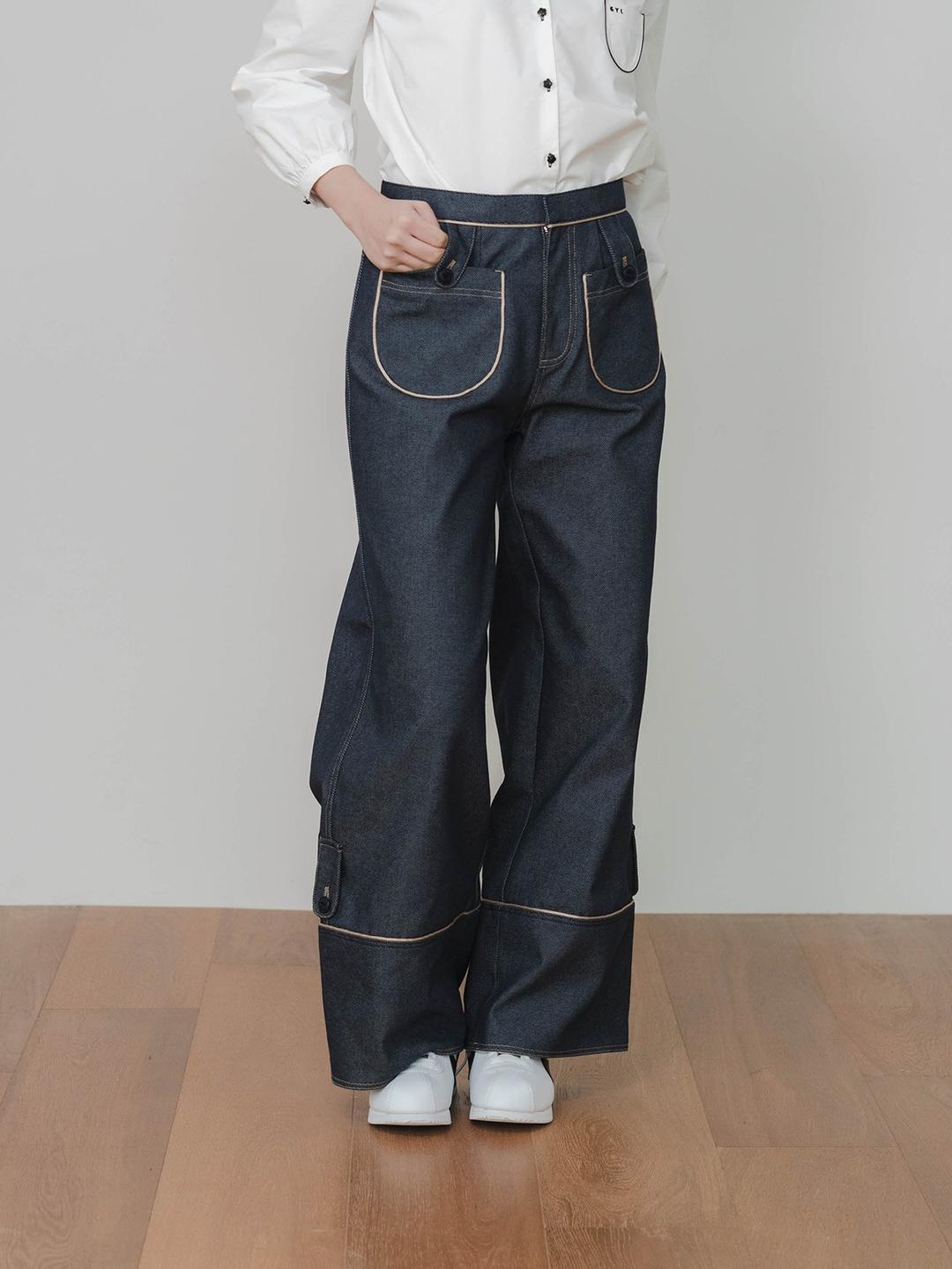ROMA Trousers - Denim Blue