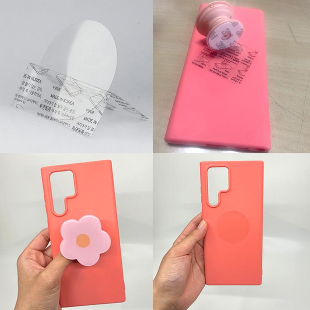 디핏 AE필름 톡 스티커 스마트톡 그립톡 전용 강력 접착 테이프 실리콘 젤리 접착제 보조 필름, AE필름(1매)