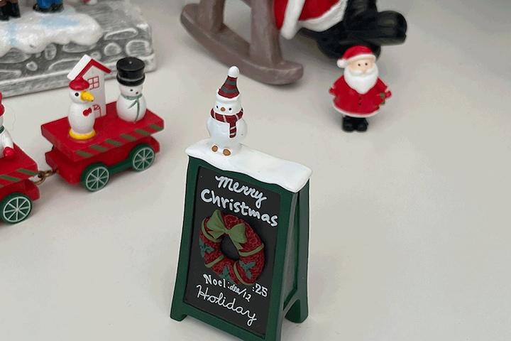 미니어처 간판 장식 소품 크리스마스 오브제
