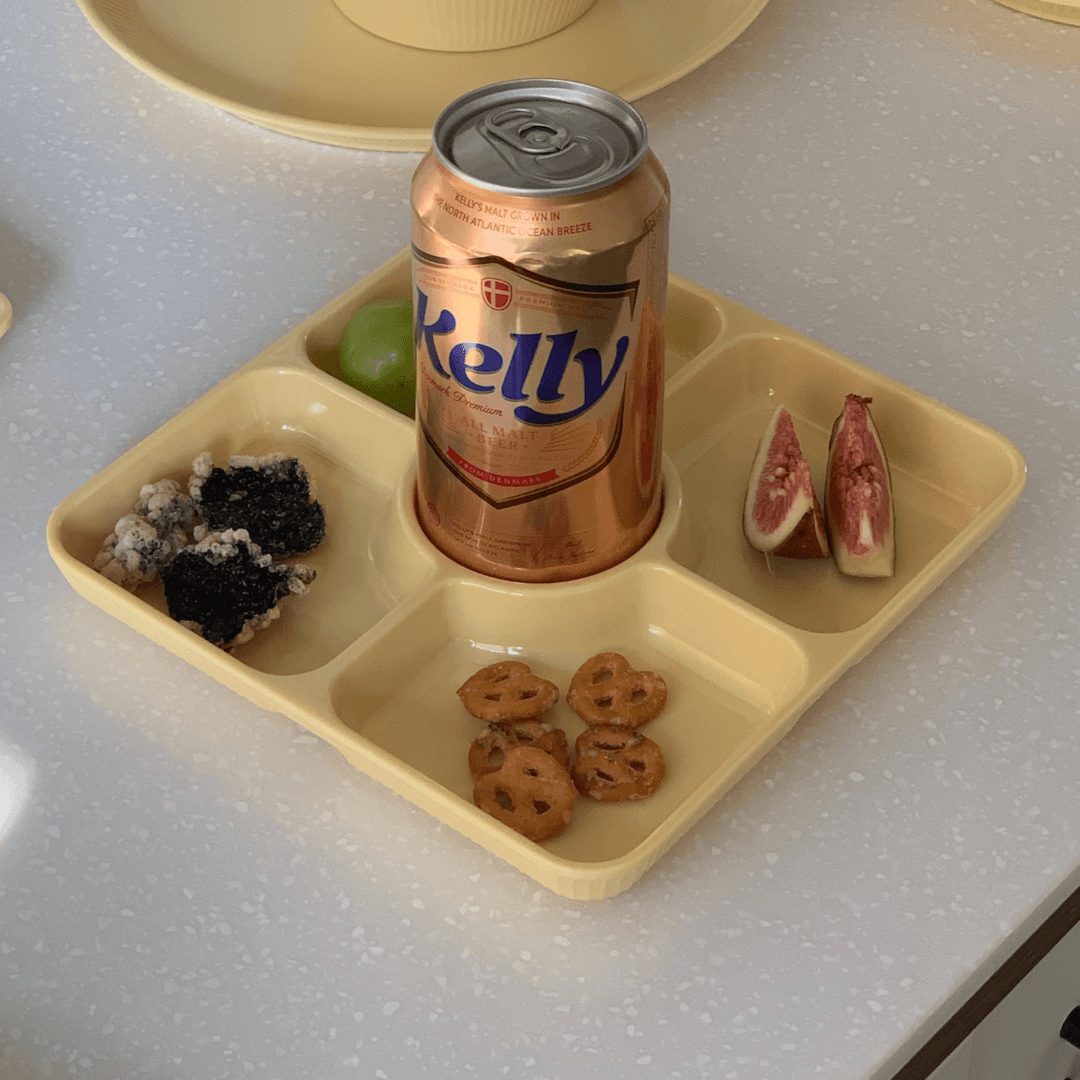 [에코시리즈] 브런치 5칸접시 (2color)