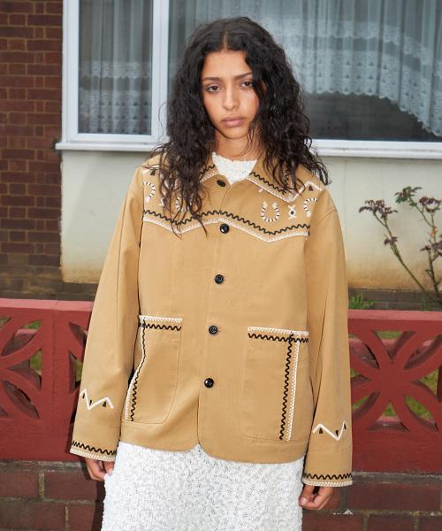 웨스턴 초어 자켓 _ 베이지